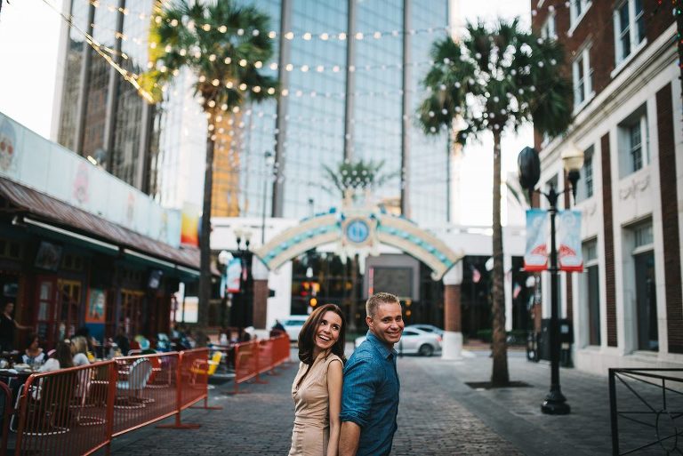downtown orlando engagement session 
