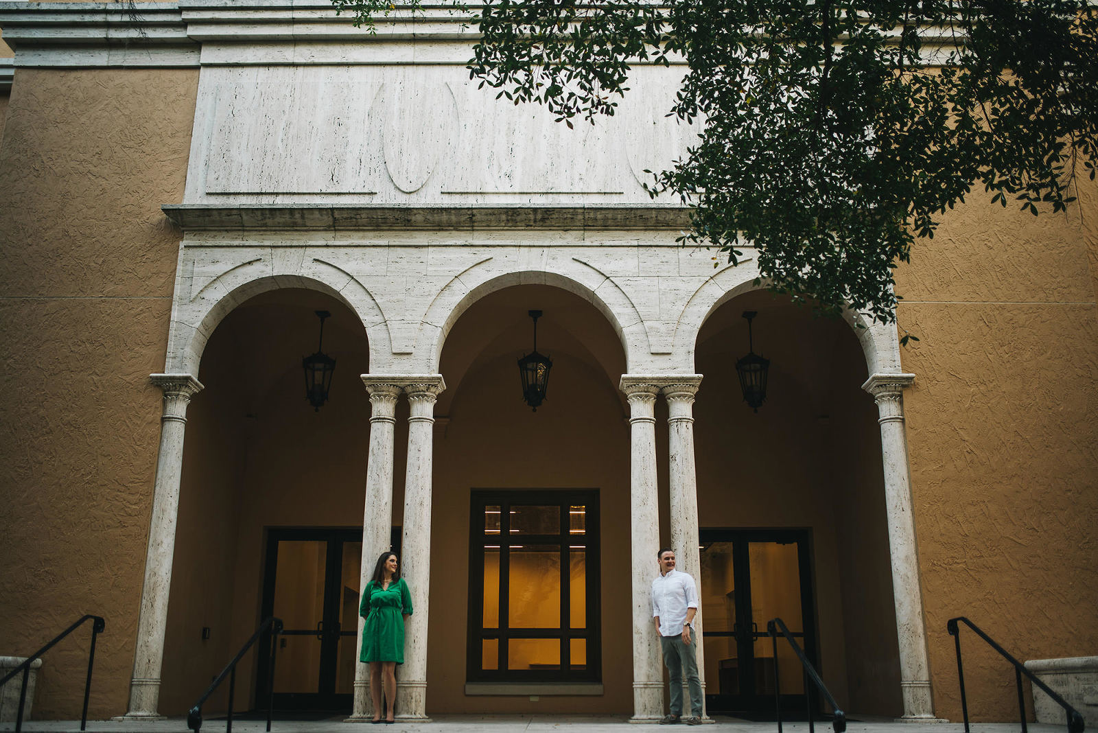modern engagement session rollins college