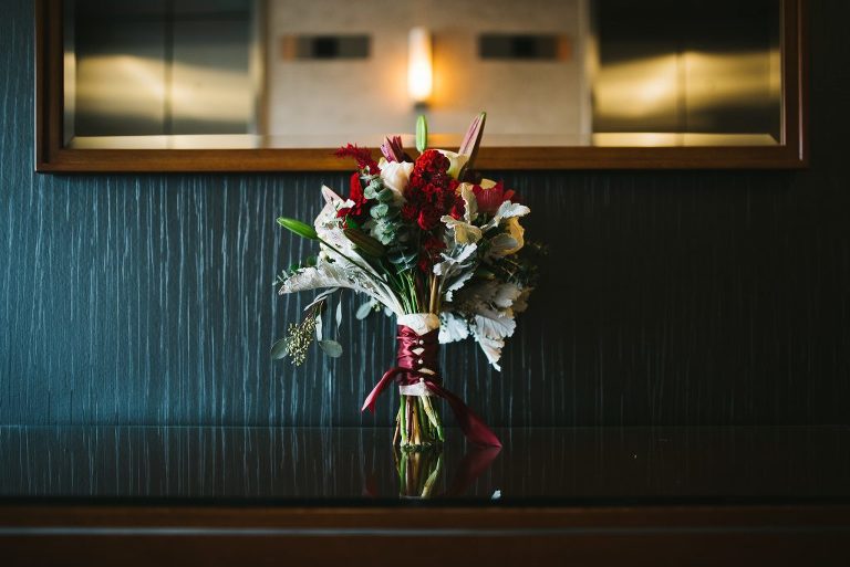 saturday's floral wedding bouquet