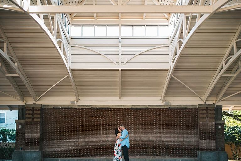 downtown winter garden epic wide open engagement picture southern modern
