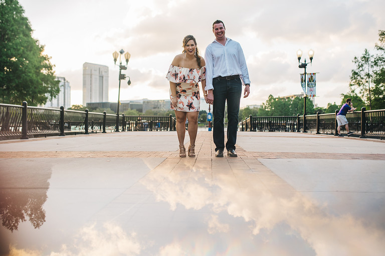 casual engagement session
