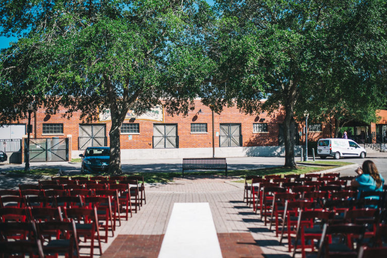 outdoor ceremony at farmers market