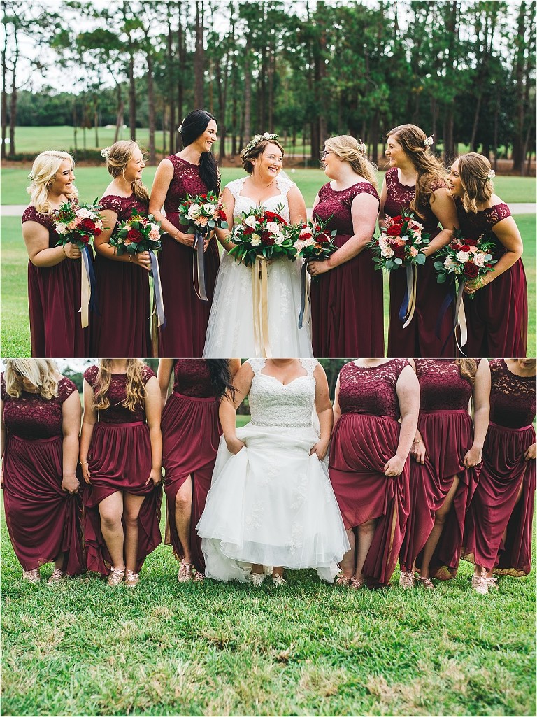 bridal party group pictures