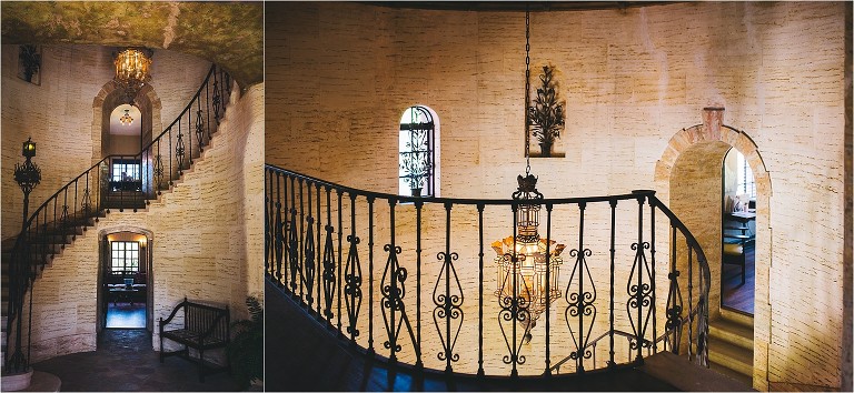 staircase and chandelier 