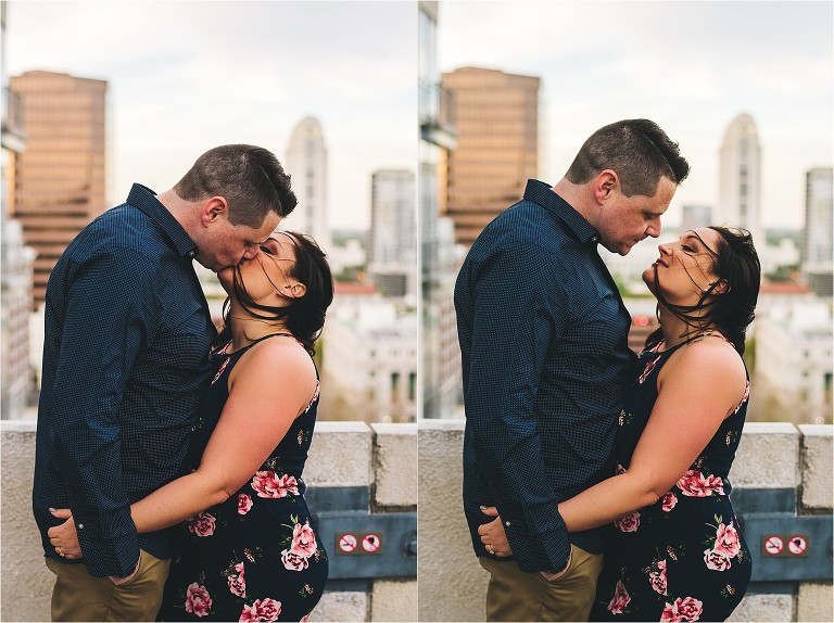 downtown orlando cityscape engagement session