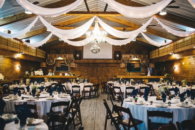 hidden barn venue wedding reception