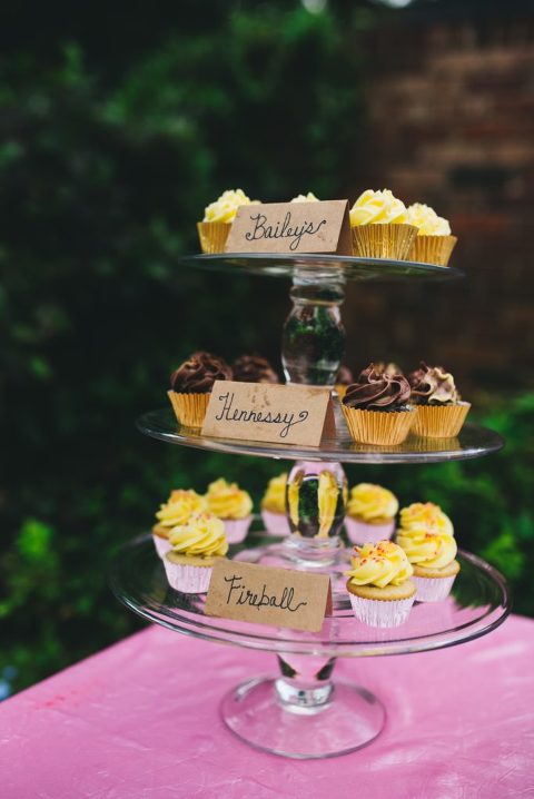 cupcakes at wedding reception