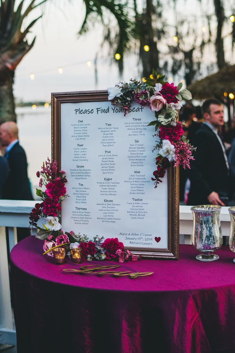 paradise cove seating chart for wedding reception